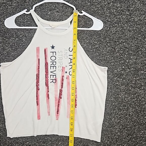 Aeropostale Medium Women's Tank Top Stars & Stripes Forever Patriotic July 4th - Picture 4 of 6